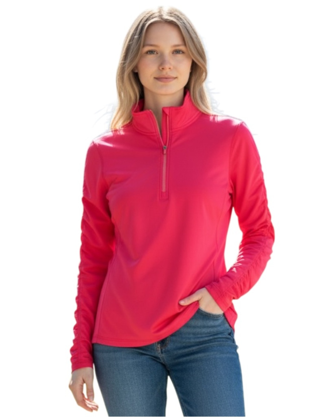 Calvin Klein Fuchsia Long Sleeve Top